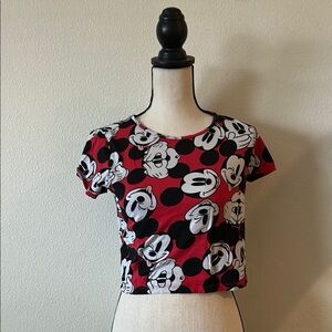 H&M Disney Micky Mouse Crop Top
